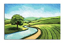 Obraz Maľovaná krajina zs24883